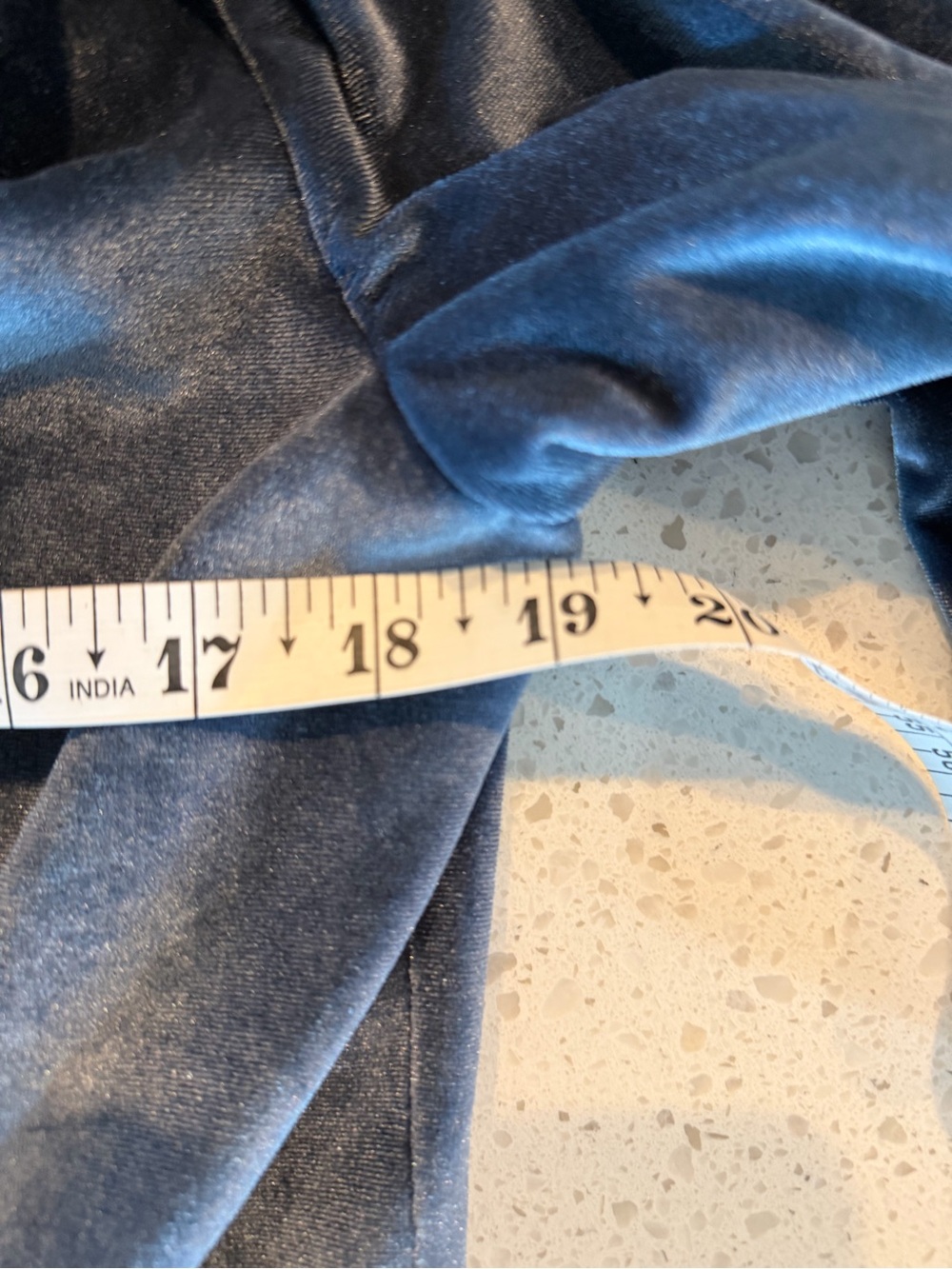 naked wardrobe Steel Blue Velvet Cry Me a River Blazer Dress Pearl Trim M - Picture 7 of 8